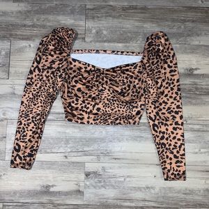 Leopard Print Crop Top